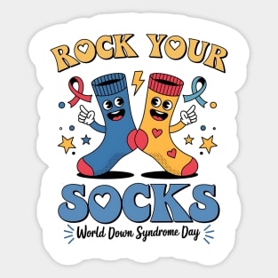 Rock - Your - Socks - Down - Syndrome - Awareness Sticker